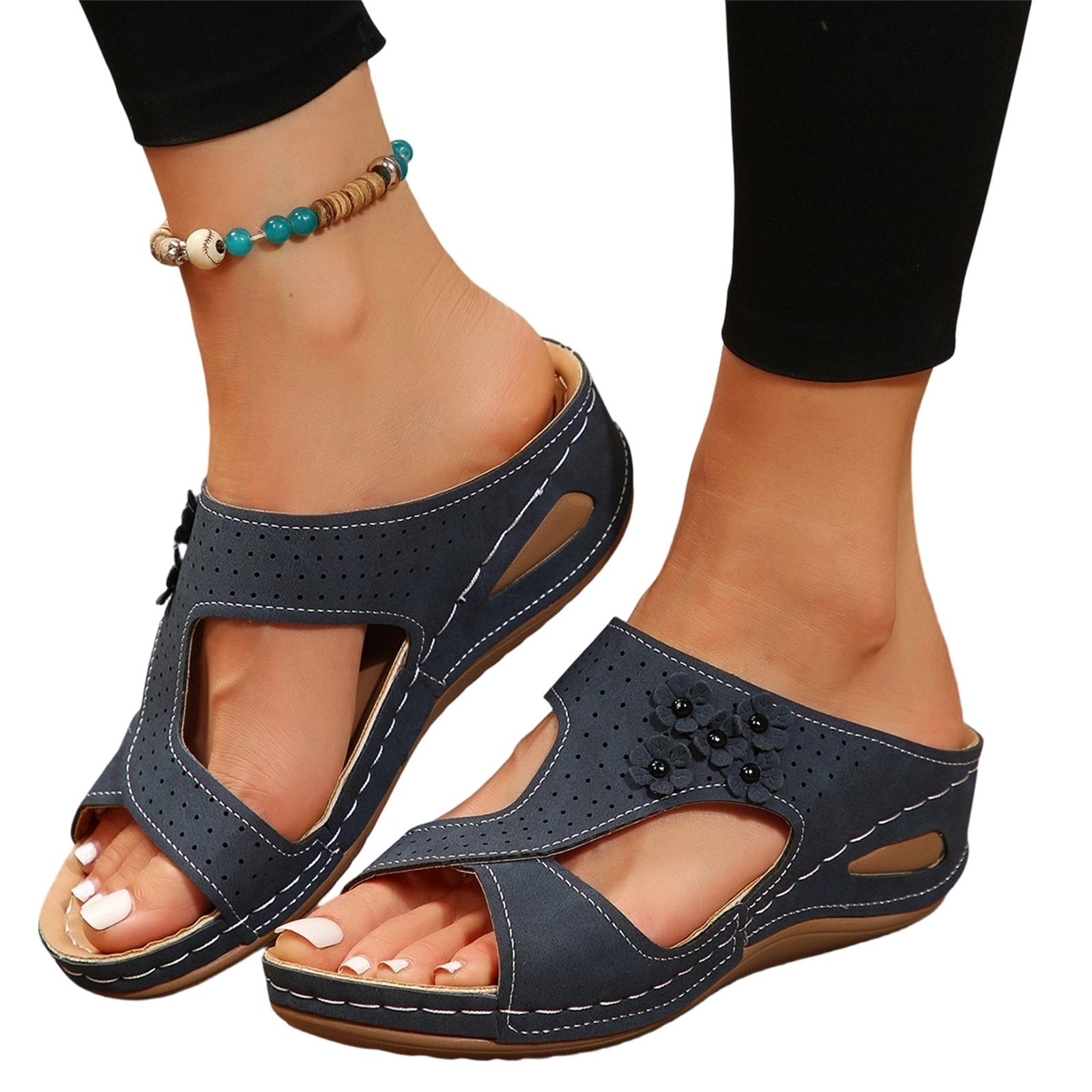 Women s Fashion Plus-Size Flower-Adorned Open-Toe Sandals 39 Темно-синій
Women s Fashion Plus-Size Flower-Adorned Open-Toe Sandals 39 Темно-синій