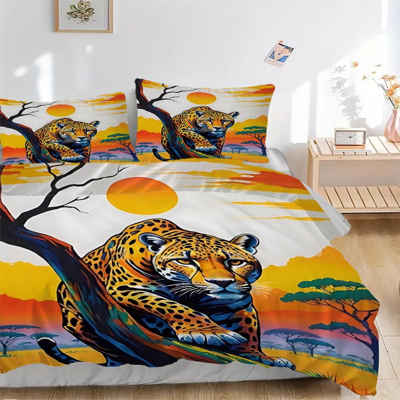 3pcs Leopard Print Duvet Cover Set, 1 Duvet Cover + 2 Pillowcases (No Insert), High-Definition Print, Home & Dorm yy251123009 135x200cm
3pcs Leopard Print Duvet Cover Set, 1 Duvet Cover + 2 Pillowcases (No Insert), High-Definition Print, Home & Dorm yy251123009 135x200cm