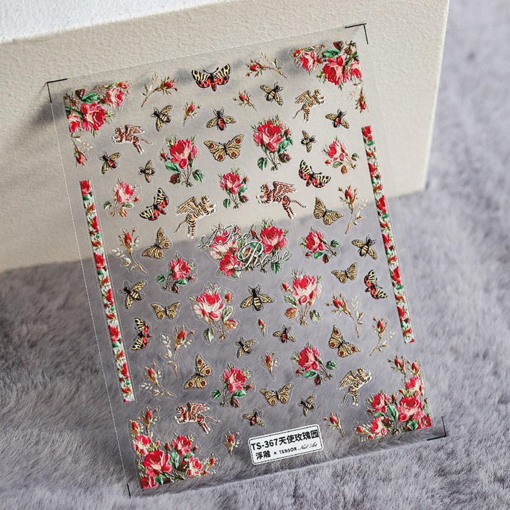 Rose Garden Manicure Accessories 5D Embossed Nail Sticker Nail Art Stickers DIY Nail Decorations Flat
Rose Garden Manicure Accessories 5D Embossed Nail Sticker Nail Art Stickers DIY Nail Decorations Flat