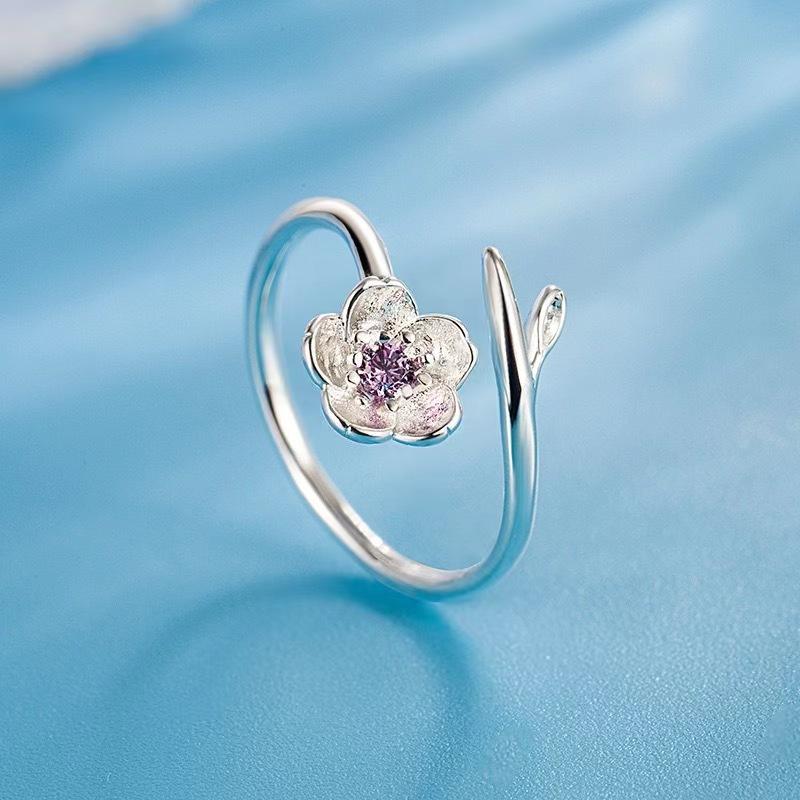 Mori Pink Zircon Flower Ring Femininity Niche Versatile High-End Design Sense Fashion Personality Open Ring
Mori Pink Zircon Flower Ring Femininity Niche Versatile High-End Design Sense Fashion Personality Open Ring