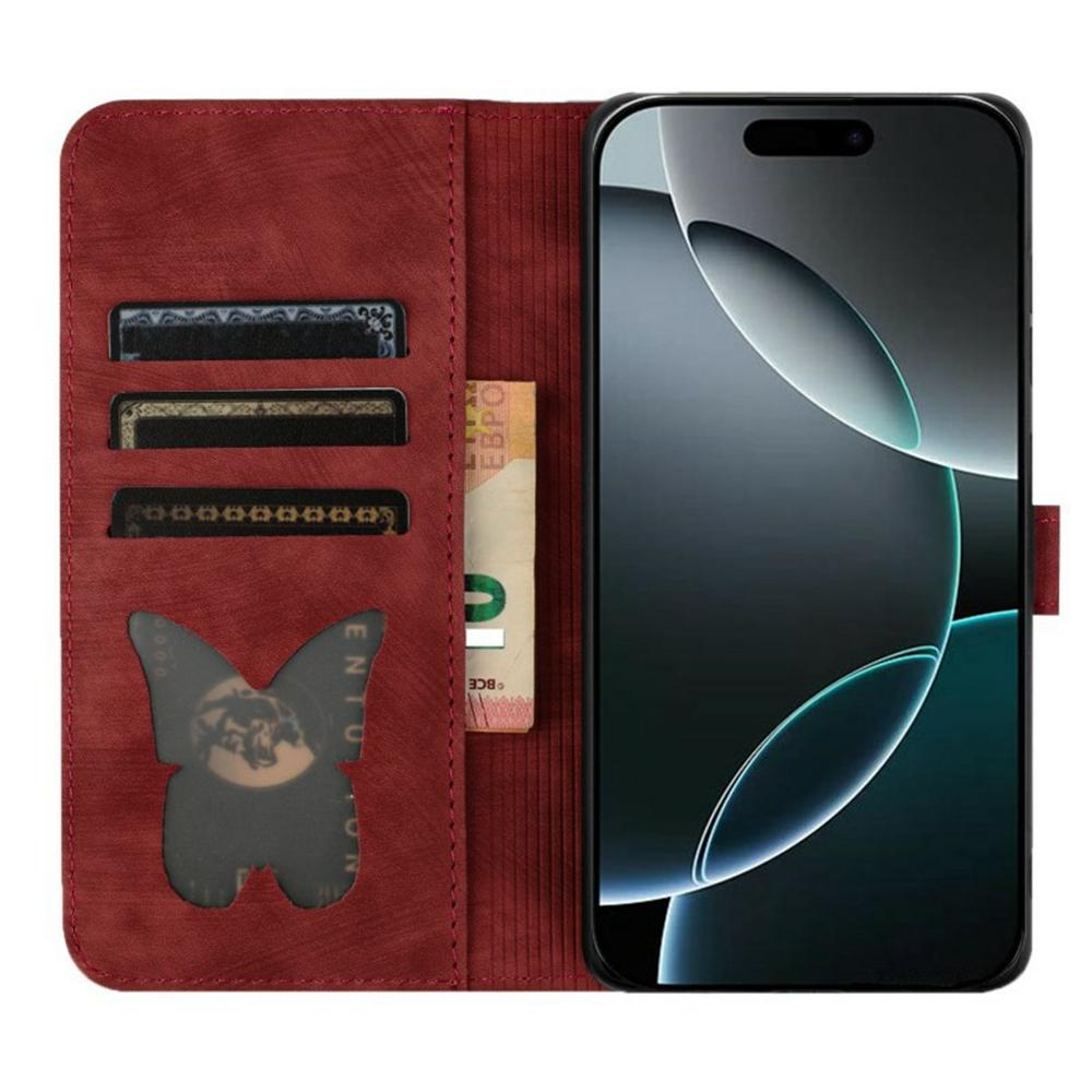 WANLONFENG HDM Series For iPhone 16 Pro Max Case Butterfly Cat Pattern Leather Flip Phone Cover Wine Red
WANLONFENG HDM Series For iPhone 16 Pro Max Case Butterfly Cat Pattern Leather Flip Phone Cover Wine Red
