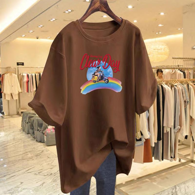 Fat mm large size women s clothing 2025 summer new loose and thin student short-sleeved t-shirt women s top bottoming shirt XXXL
Fat mm large size women s clothing 2025 summer new loose and thin student short-sleeved t-shirt women s top bottoming shirt XXXL
