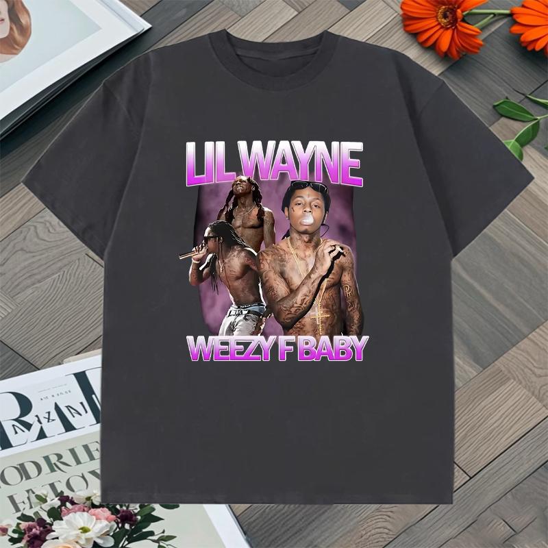 Hot Sale Rapper Lil Wayne Weezy F Baby Graphic T Shirt Print 100 Cotton Unisex Women Short Sleeve Tshirts Gothic Unisex Clothing 4XL
Hot Sale Rapper Lil Wayne Weezy F Baby Graphic T Shirt Print 100 Cotton Unisex Women Short Sleeve Tshirts Gothic Unisex Clothing 4XL