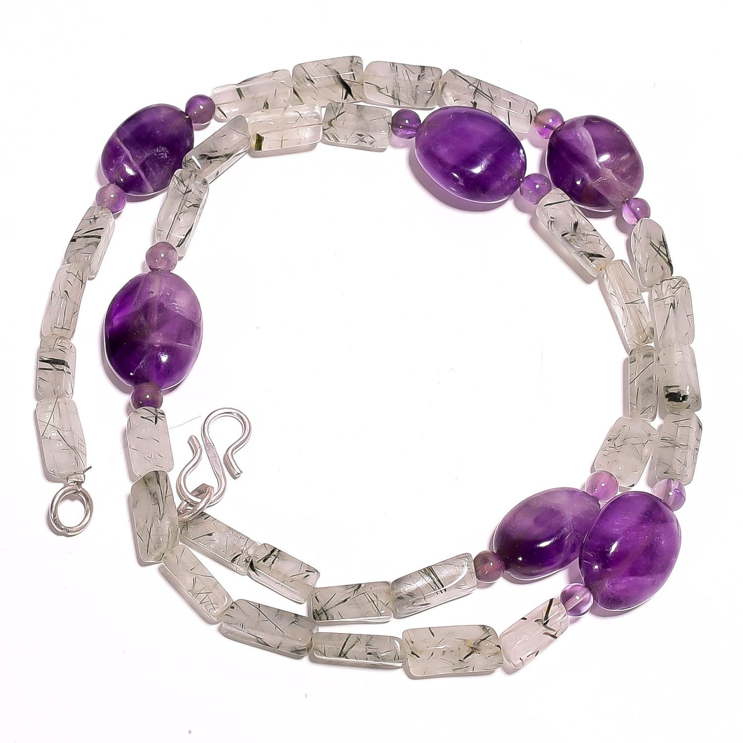 Natural Green Rutile Quartz Amethyst Gemstone Smooth Beads Necklace 17 UB-2832 UB-2832
Natural Green Rutile Quartz Amethyst Gemstone Smooth Beads Necklace 17 UB-2832 UB-2832