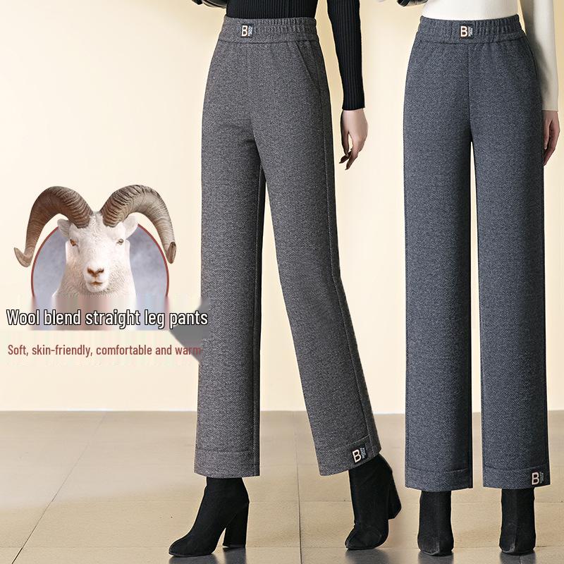 2024 Autumn/Winter High-Waisted Wool Slimming Straight-Leg Cropped Warm Pants for Middle-Aged Women 3XL черный серый
2024 Autumn/Winter High-Waisted Wool Slimming Straight-Leg Cropped Warm Pants for Middle-Aged Women 3XL черный серый