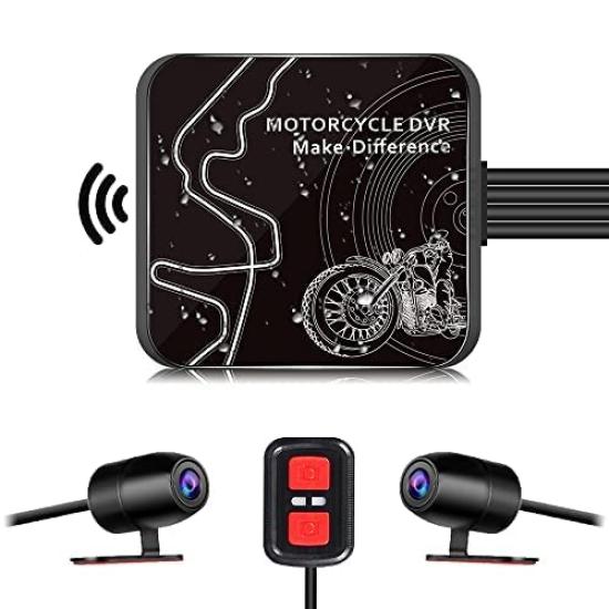 Motocam Motorcycle Dash Cam Front and Rear Camera Waterproof IP67 Motorcycle Dash Cam 1080P 2 Megapixels WIFI Function Mobile Phone Link Engine Linked
Motocam Motorcycle Dash Cam Front and Rear Camera Waterproof IP67 Motorcycle Dash Cam 1080P 2 Megapixels WIFI Function Mobile Phone Link Engine Linked