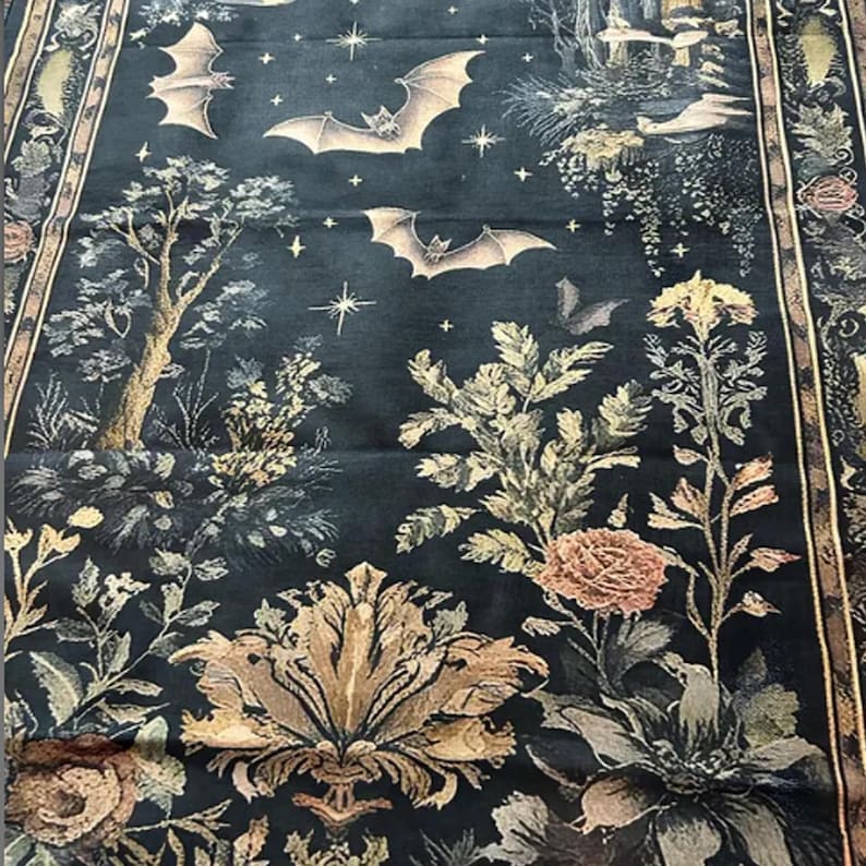 Dark Academia Bat Gothic Rug Witchy Whimsigoth Forest Design Area Carpet Moody Cottagecore Decor for Bedroom Living Room Rug 60*90cm
Dark Academia Bat Gothic Rug Witchy Whimsigoth Forest Design Area Carpet Moody Cottagecore Decor for Bedroom Living Room Rug 60*90cm