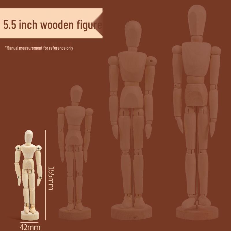 12-Inch Flexible Wooden Jointed Figure Model for Sketching and Painting
12-Inch Flexible Wooden Jointed Figure Model for Sketching and Painting