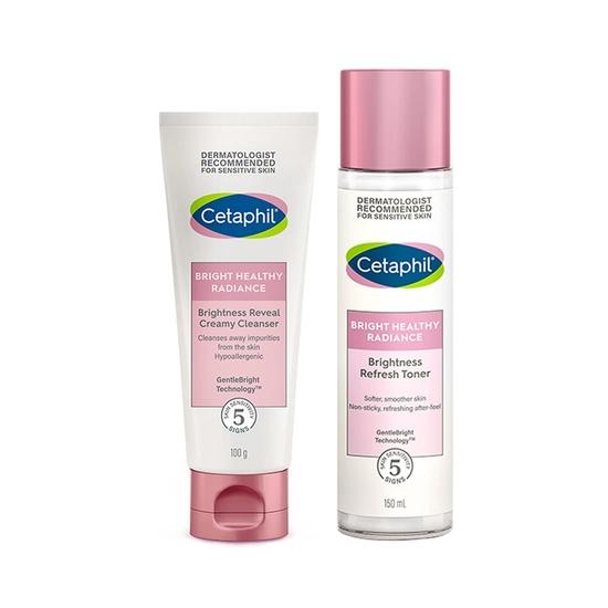 Кремовое очищающее средство Cetaphil Bright Healthy Reveal, упаковка 100 г и тоник Radiance Refresh, белый, комплект из 150 мл
Кремовое очищающее средство Cetaphil Bright Healthy Reveal, упаковка 100 г и тоник Radiance Refresh, белый, комплект из 150 мл