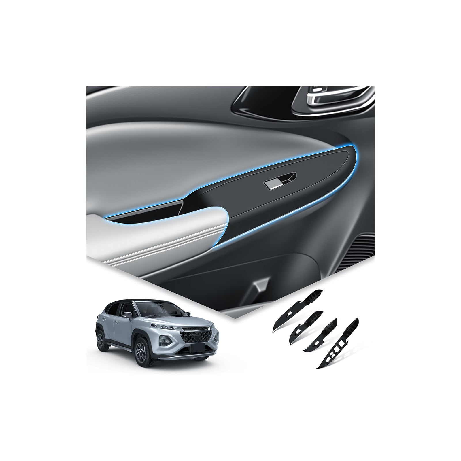 BIBIBO Ящик для хранения в дверном кармане для нового Suzuki переключатель двери переключатель переднего окна FRONX хранение мелких предметов на двери FRONX интерьер 2 штуки FRONX, панель, чёрный
BIBIBO Ящик для хранения в дверном кармане для нового Suzuki переключатель двери переключатель переднего окна FRONX хранение мелких предметов на двери FRONX интерьер 2 штуки FRONX, панель, чёрный