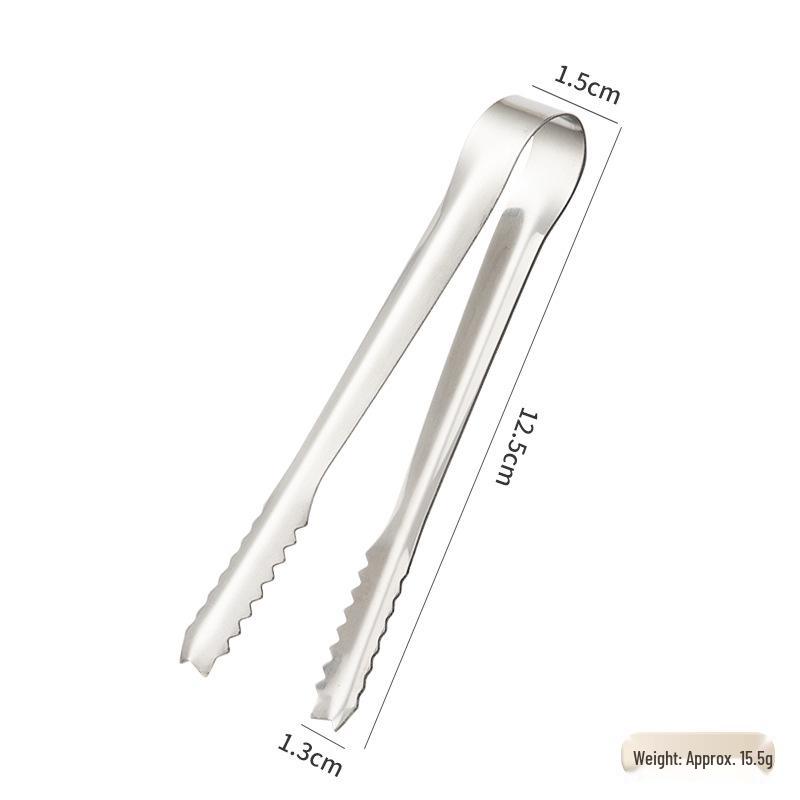 Compact Stainless Steel Ice and Sugar Tongs - Creative Bar and Kitchen Utensil
Compact Stainless Steel Ice and Sugar Tongs - Creative Bar and Kitchen Utensil