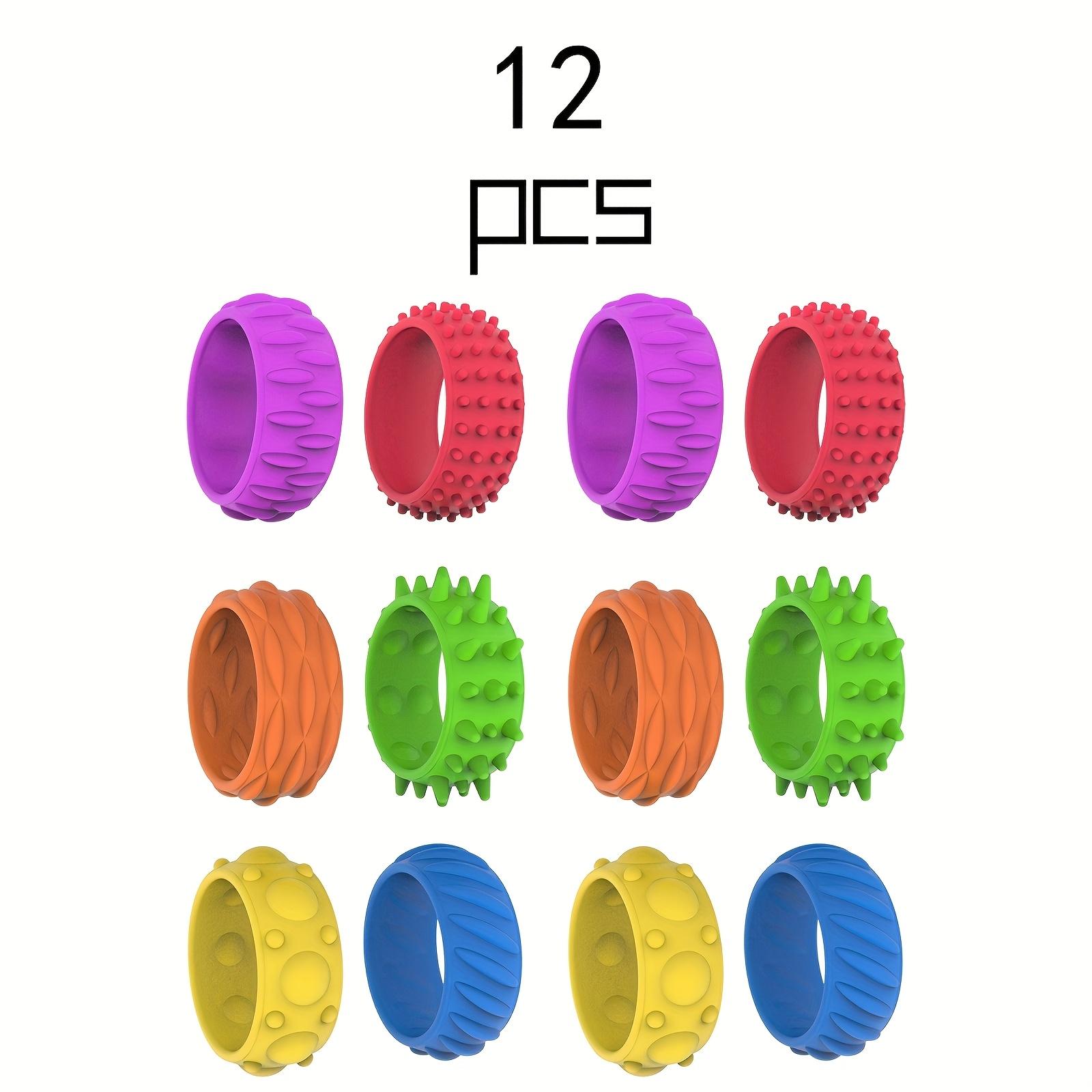 12Pcs Silicone Finger Rings with Texture, Fashion Jewelry for Teens & Adults
12Pcs Silicone Finger Rings with Texture, Fashion Jewelry for Teens & Adults