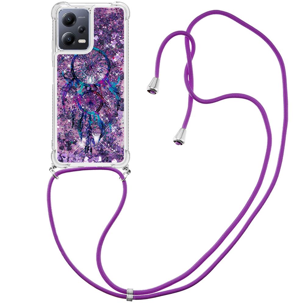 For Xiaomi Redmi Note 12 5G (Global)/(India)/(China)/Poco X5 5G TPU Case with Lanyard Quicksand Pattern Print Wind Chimes
For Xiaomi Redmi Note 12 5G (Global)/(India)/(China)/Poco X5 5G TPU Case with Lanyard Quicksand Pattern Print Wind Chimes