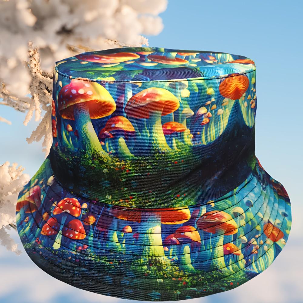 Stylish Cartoon Colorful Mushroom Pattern Lightweight Bucket Hat Neutral Style Cute Casual Fisherman Cap Polyamide Material
Stylish Cartoon Colorful Mushroom Pattern Lightweight Bucket Hat Neutral Style Cute Casual Fisherman Cap Polyamide Material
