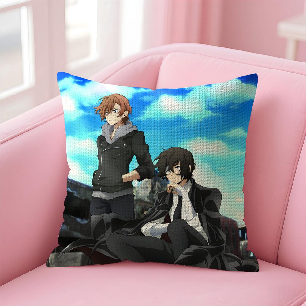 BBunGo SStray Dogs Anime Cushion Cover Natural Linen Pillow Case DoubleSided Print Decorative Sofa Pillowcase Home Decor Gift 30x30cm
BBunGo SStray Dogs Anime Cushion Cover Natural Linen Pillow Case DoubleSided Print Decorative Sofa Pillowcase Home Decor Gift 30x30cm