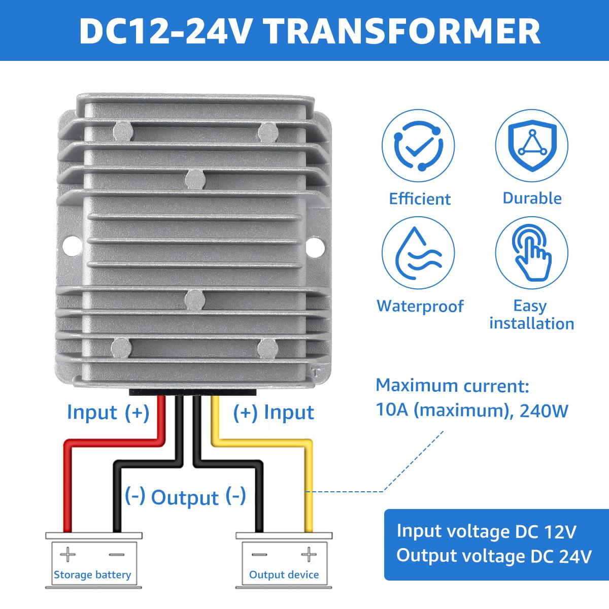 Перетворювач живлення DC 12V Step Up to 24V Boost Converter Waterproof Auto Boost Regulator Модуль живлення напруги для автомобіля
Перетворювач живлення DC 12V Step Up to 24V Boost Converter Waterproof Auto Boost Regulator Модуль живлення напруги для автомобіля