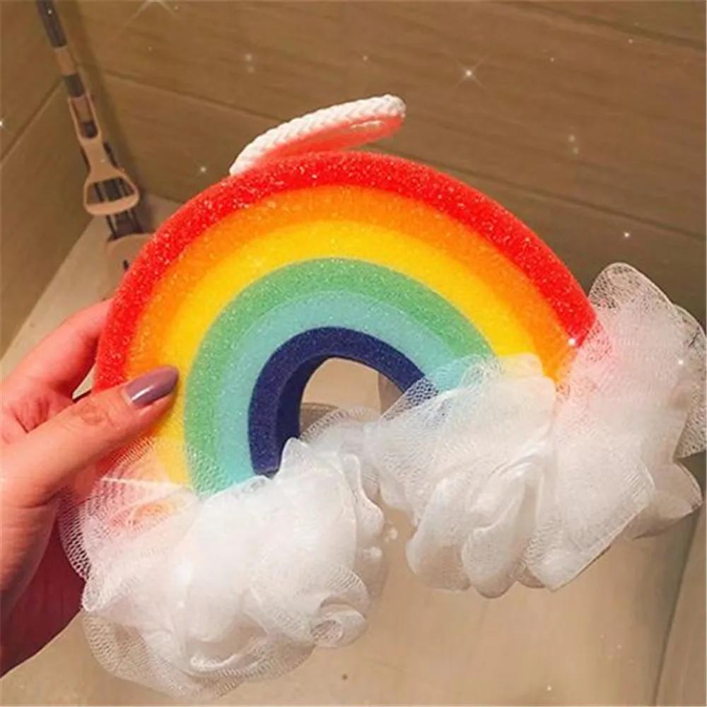 Cute Rainbow Bath Sponge Cleaning Tools Body Scrubber Bathroom Accessories for Kids Woman Gift
Cute Rainbow Bath Sponge Cleaning Tools Body Scrubber Bathroom Accessories for Kids Woman Gift