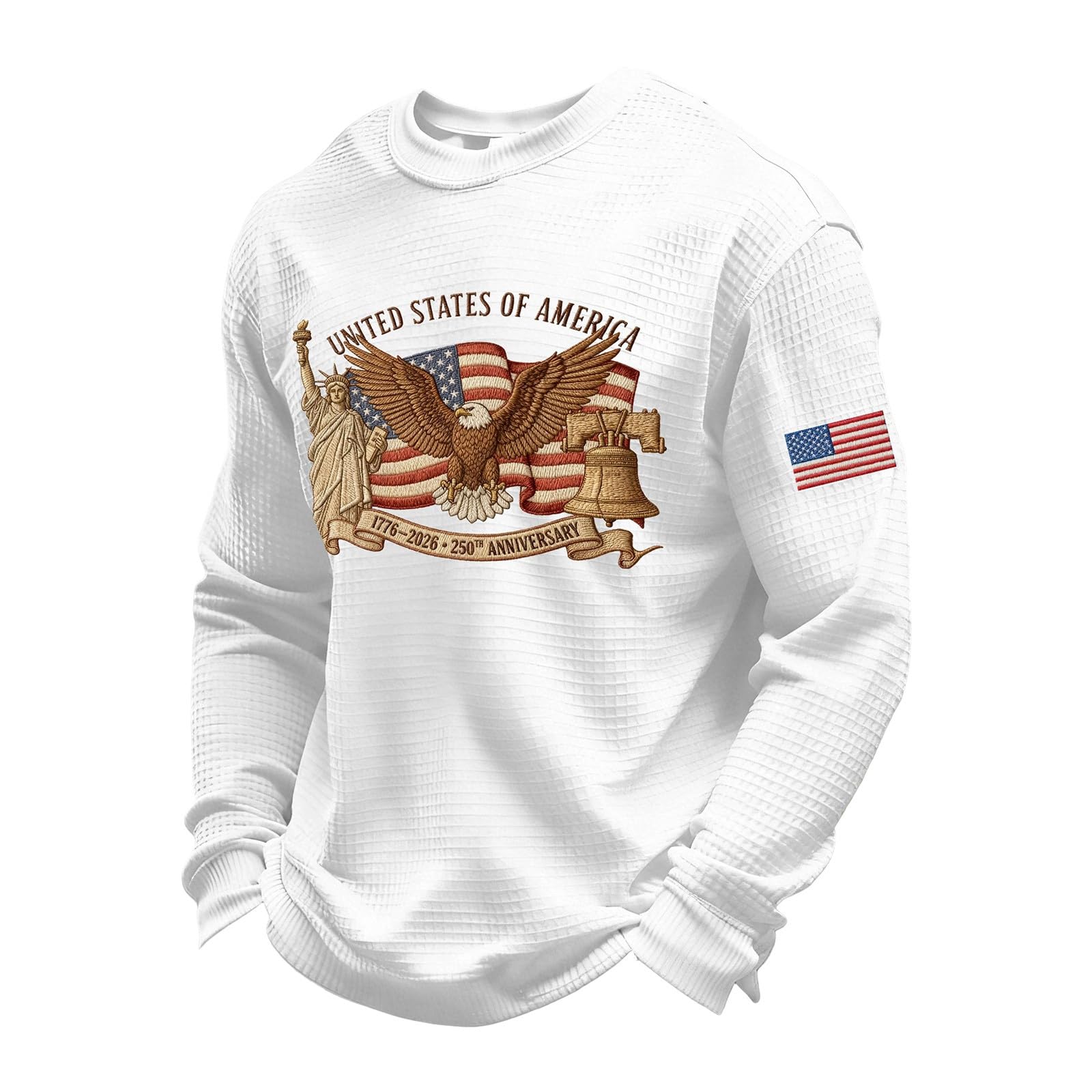 Men s Long-sleeved T-shirt - 250th Anniversary Embroidered Round-neck Pullover Sports Shirt XL білий
Men s Long-sleeved T-shirt - 250th Anniversary Embroidered Round-neck Pullover Sports Shirt XL білий