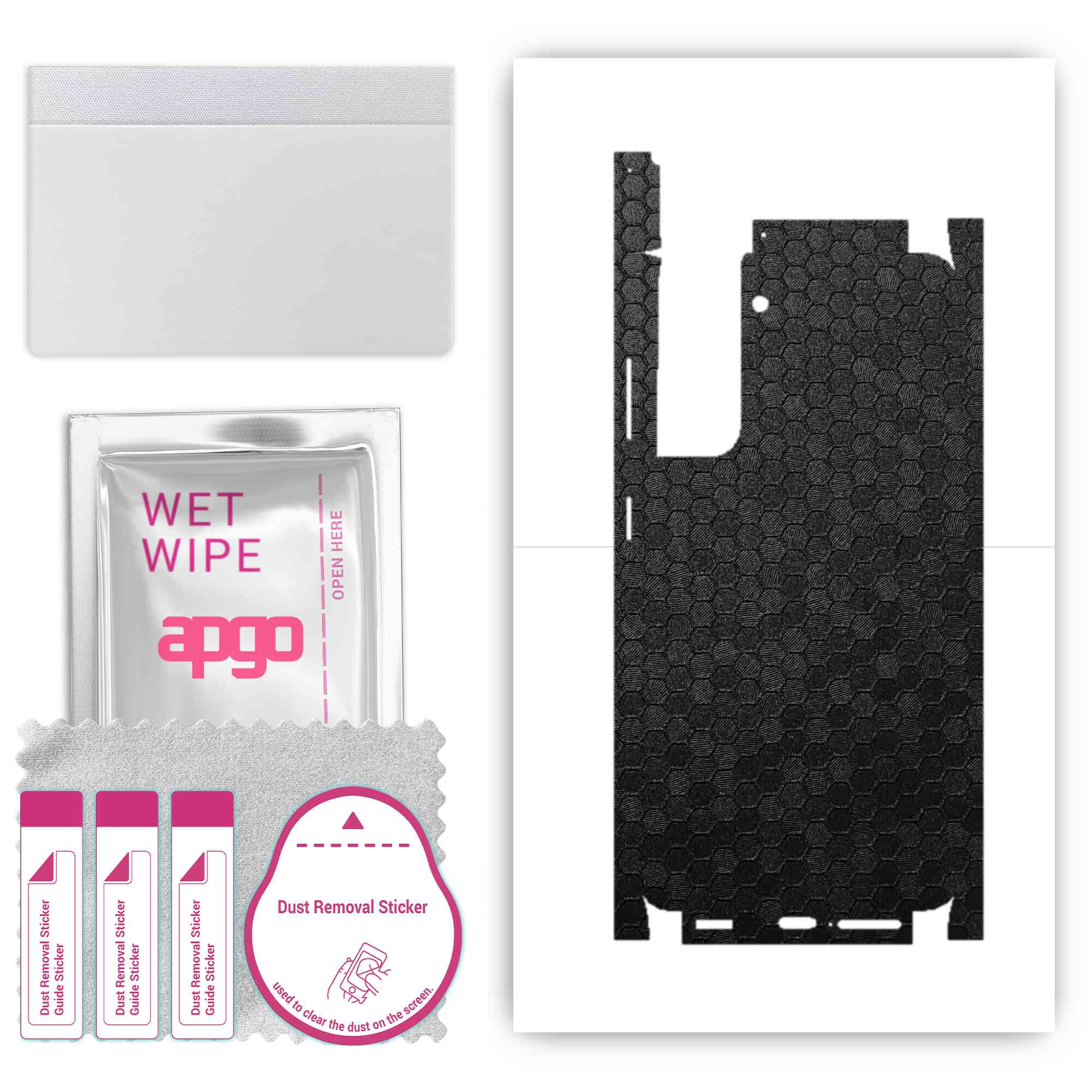 apgo Protective Skin Sticker for the back+sides compatible with Samsung Galaxy S21 5G, Full Wrap Film, Foil, Vinyl - Pattern Black Honeycomb
apgo Protective Skin Sticker for the back+sides compatible with Samsung Galaxy S21 5G, Full Wrap Film, Foil, Vinyl - Pattern Black Honeycomb