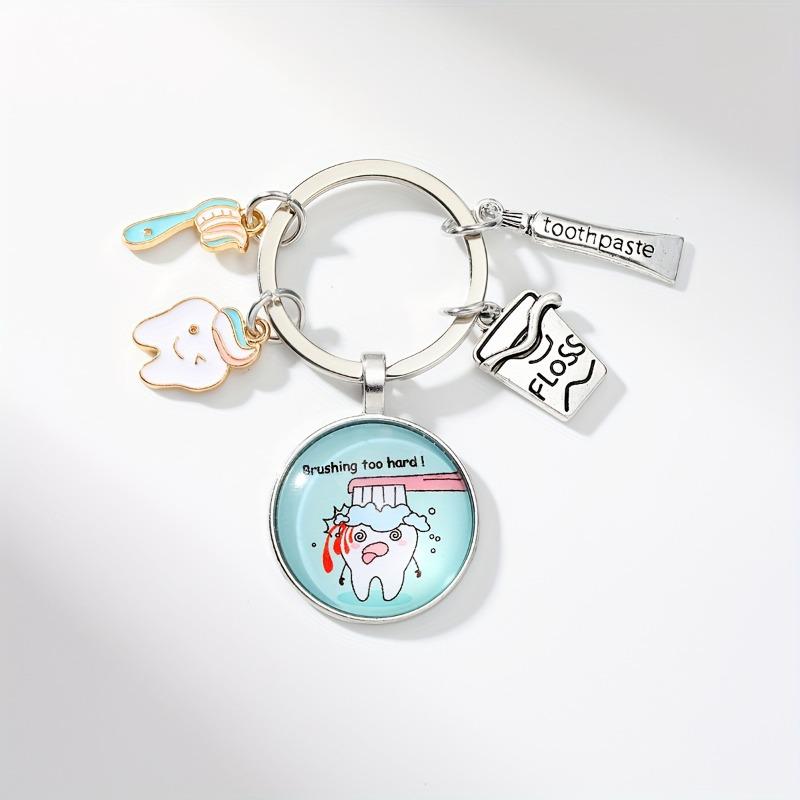 Trendy Tooth & Brush Keychain Pendant
Trendy Tooth & Brush Keychain Pendant