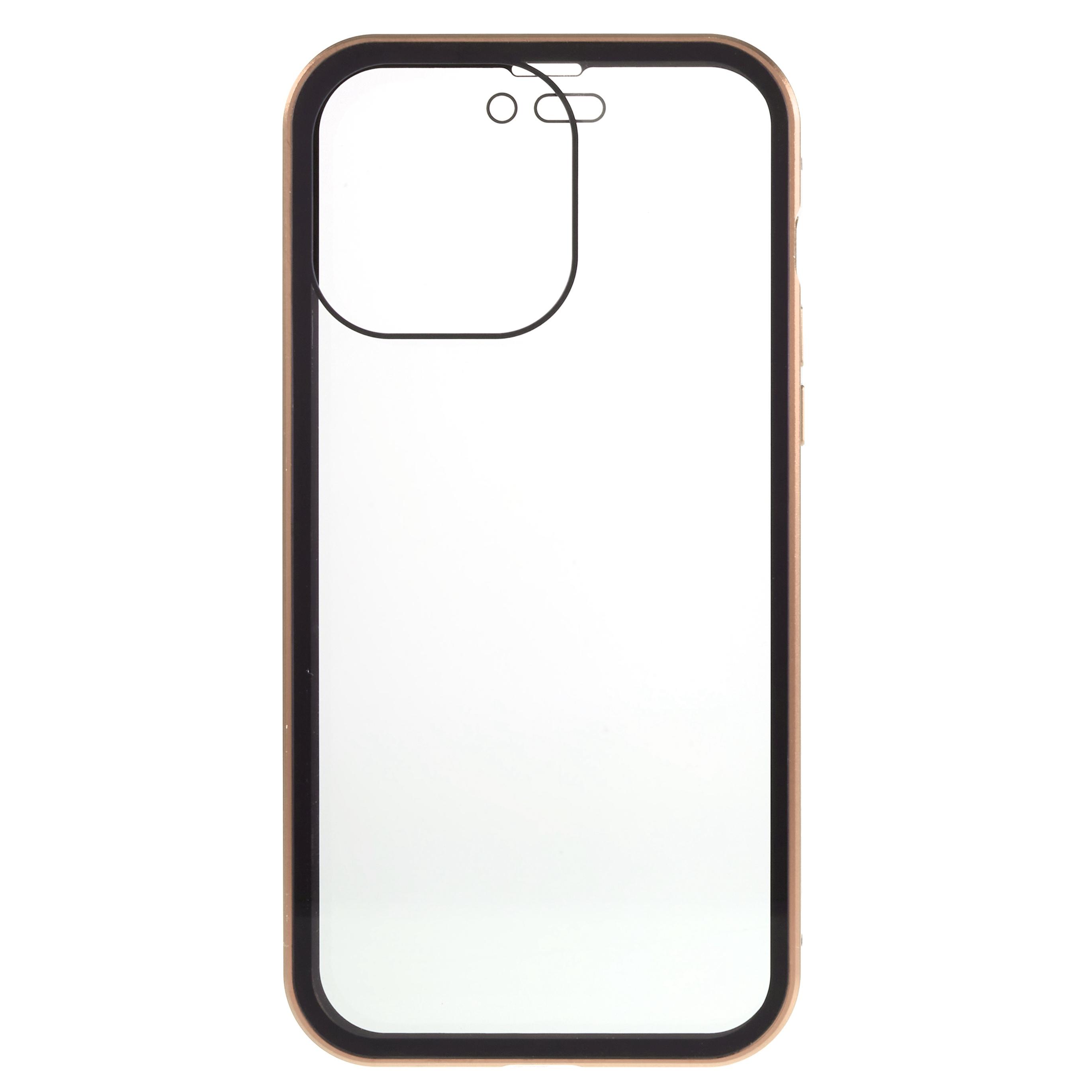 For iPhone 15 Pro Max Anti-Peeping Phone Case Magnetic Adsorption Metal Frame+Double-sided Tempered Glass Protective Cover Gold
For iPhone 15 Pro Max Anti-Peeping Phone Case Magnetic Adsorption Metal Frame+Double-sided Tempered Glass Protective Cover Gold