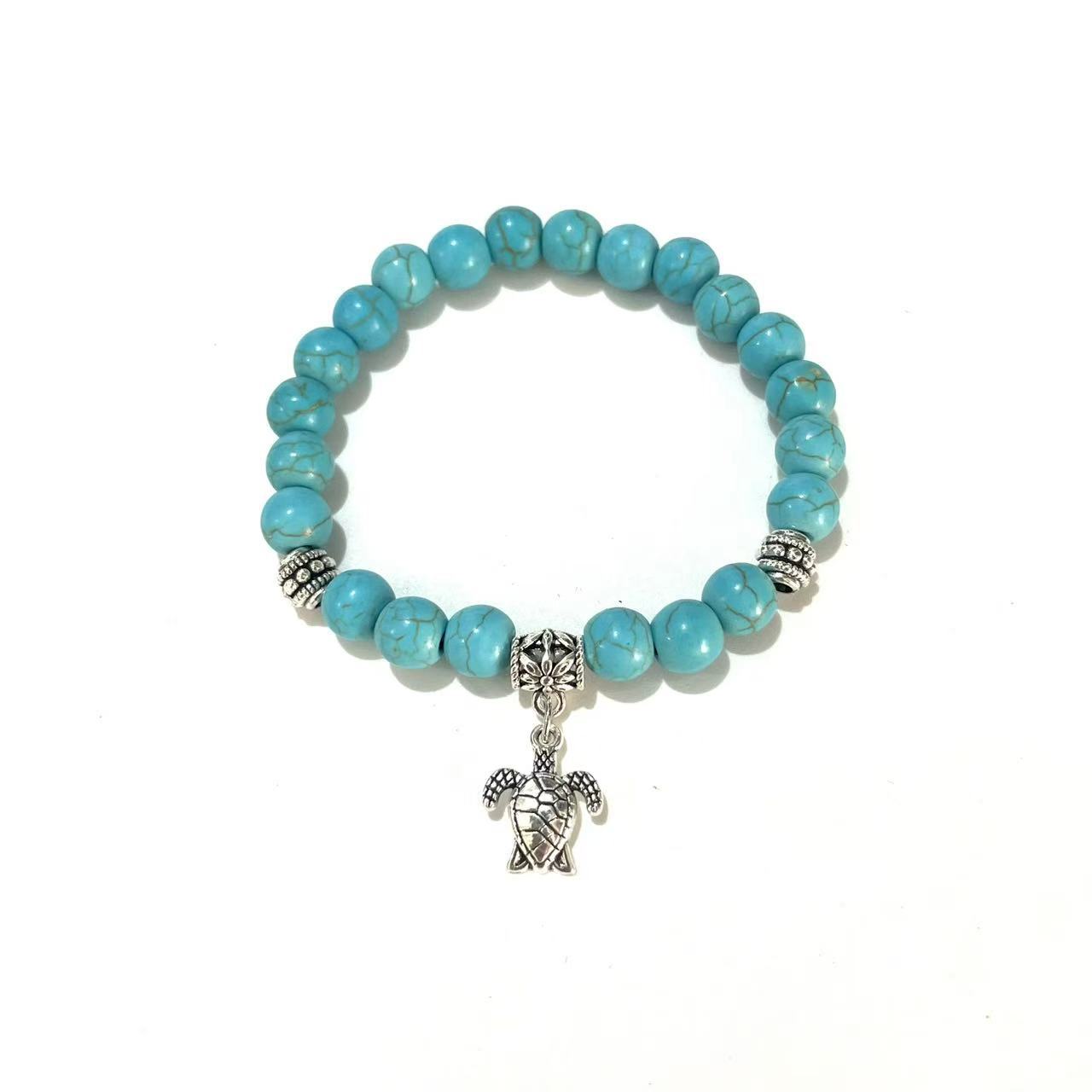 Stretch Turquoise Bracelet Ocean Animal Series for Men Women Turtle
Stretch Turquoise Bracelet Ocean Animal Series for Men Women Turtle
