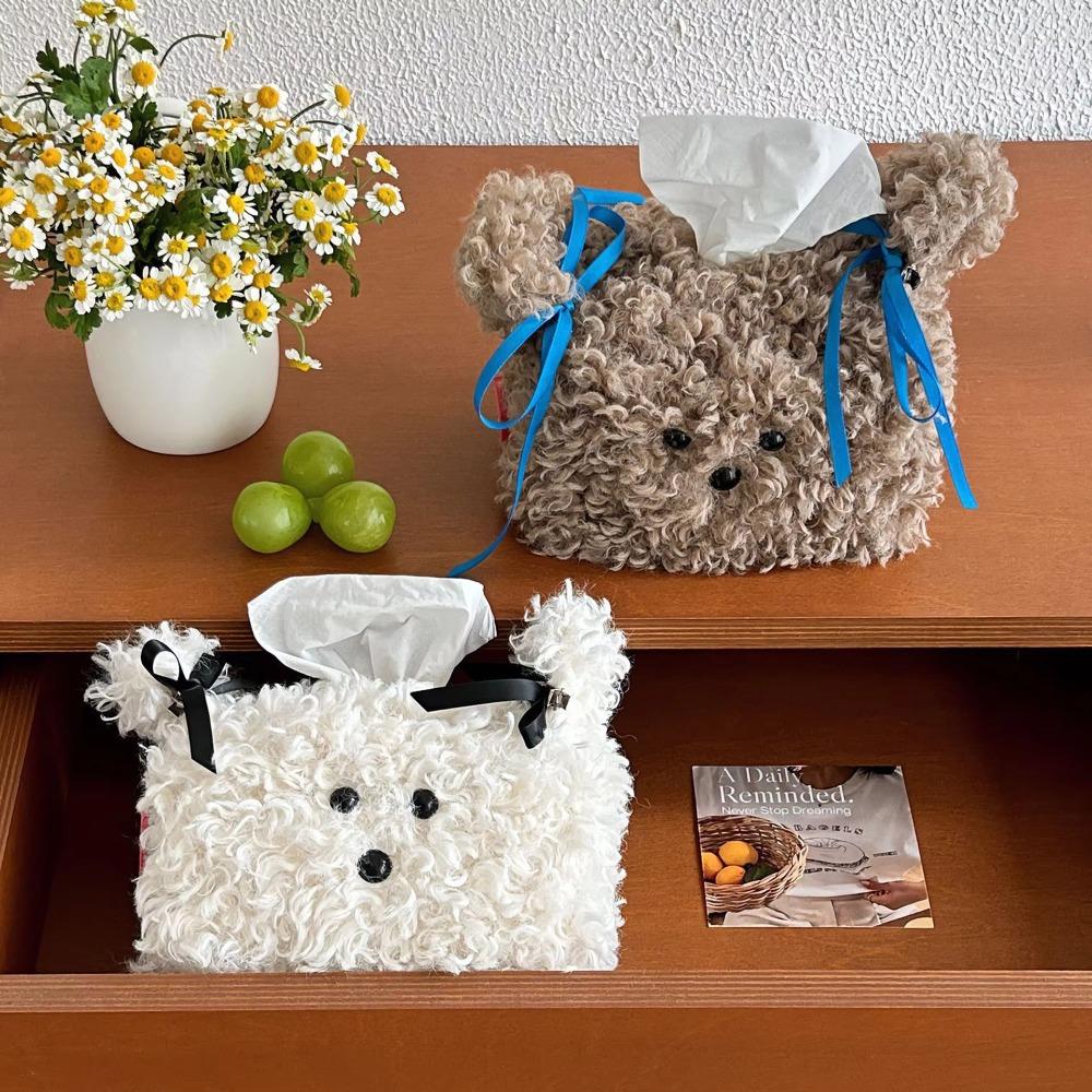 Solid Color Napkin Boxes Plush Cartoon Dog Shape Napkin Holder Cute Tissue Bag коричневий
Solid Color Napkin Boxes Plush Cartoon Dog Shape Napkin Holder Cute Tissue Bag коричневий