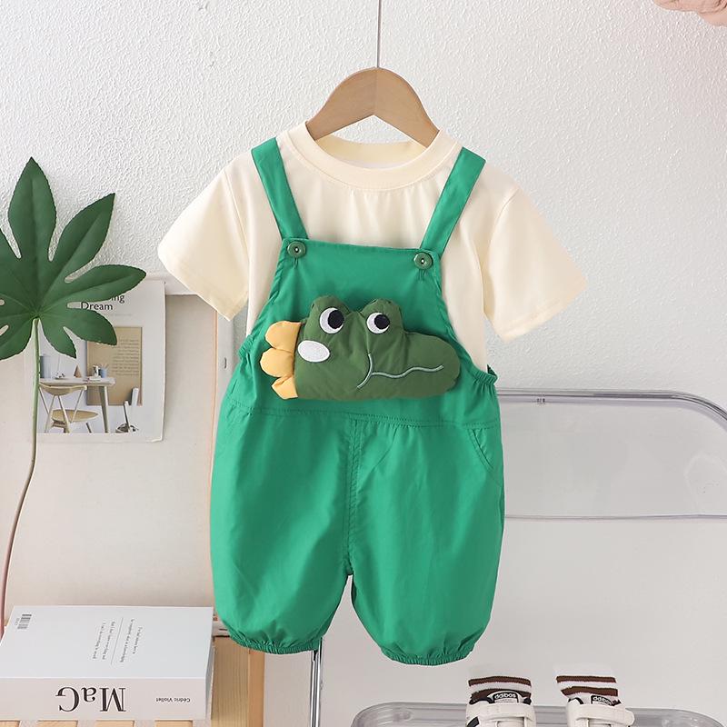 Summer 2025 3D Dinosaur Overalls Set for Boys & Girls - Toddler & Baby Summer Outfit 100 cm зелений
Summer 2025 3D Dinosaur Overalls Set for Boys & Girls - Toddler & Baby Summer Outfit 100 cm зелений