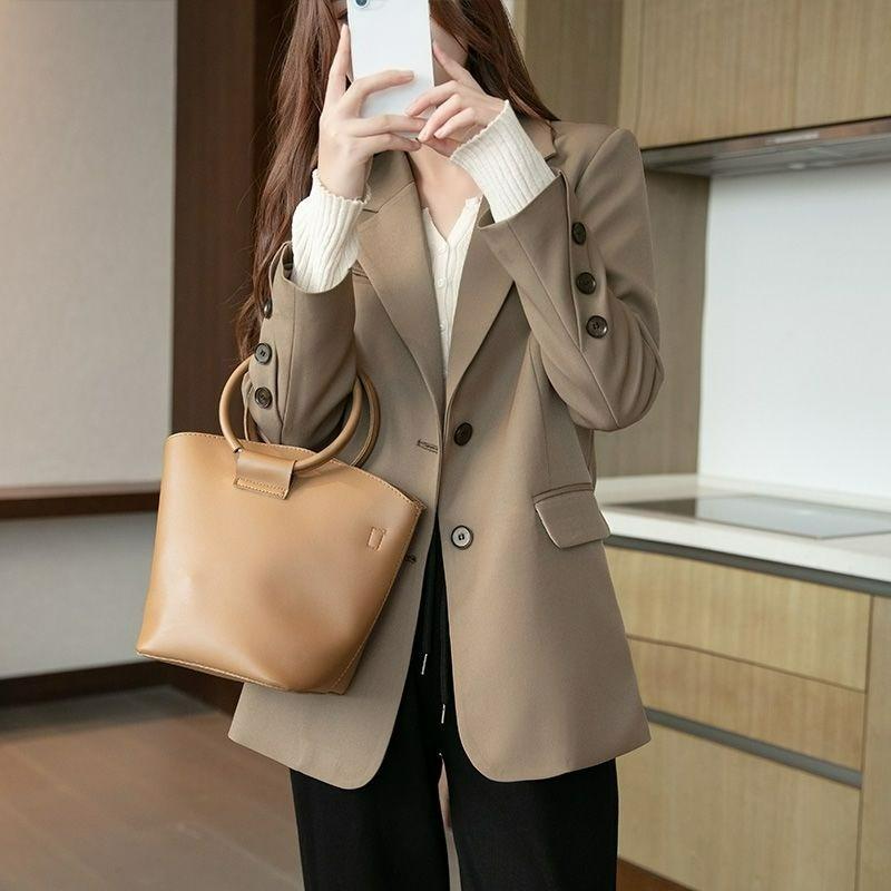 Khaki Women s Suit Jacket Niche Autumn Loose Casual Suit Women 2XL хакі
Khaki Women s Suit Jacket Niche Autumn Loose Casual Suit Women 2XL хакі