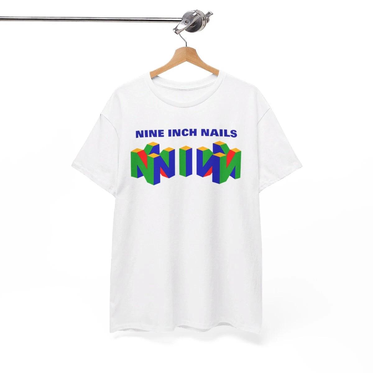 Nine Inch Nails Logo Vintage Design Tee Band White T shirt Size L 3XL
Nine Inch Nails Logo Vintage Design Tee Band White T shirt Size L 3XL