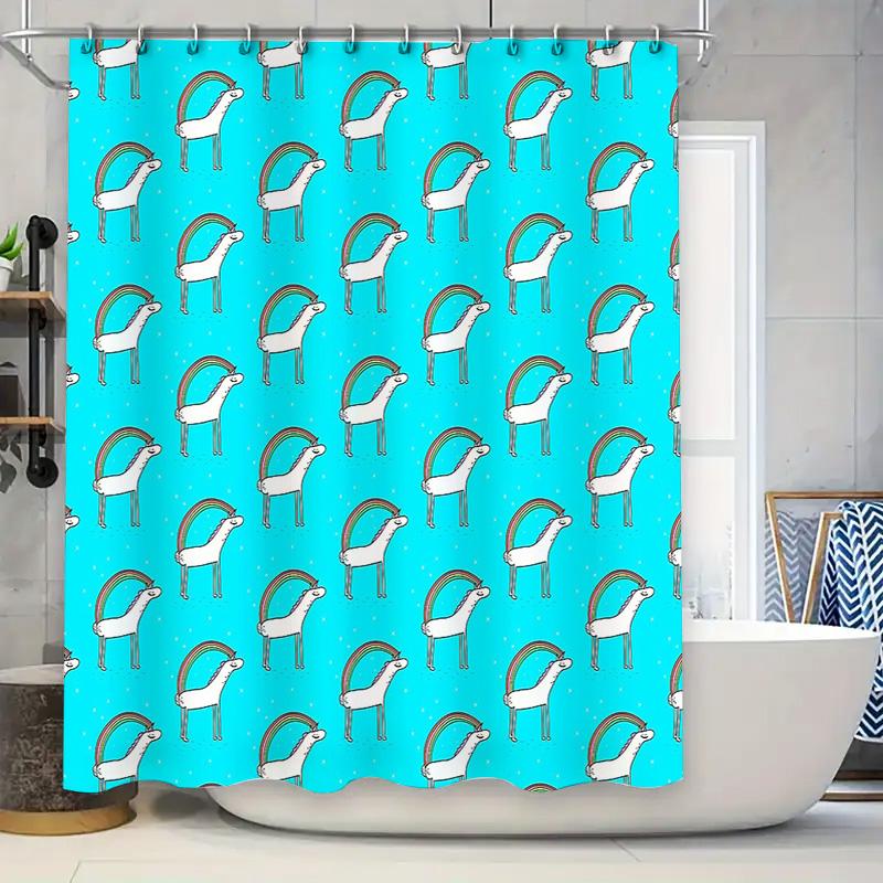 Cute Unicorn Shower Curtain Set Waterproof Fantasy Animal Bathroom Decor Backdrop Vintage Farmhouse Modern Style Washable Fabric W60H190(CM)-1 Pcs
Cute Unicorn Shower Curtain Set Waterproof Fantasy Animal Bathroom Decor Backdrop Vintage Farmhouse Modern Style Washable Fabric W60H190(CM)-1 Pcs