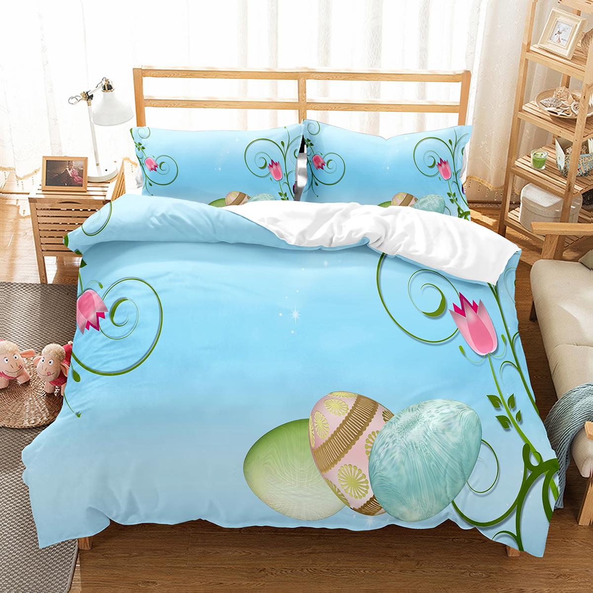 Щасливого Великодня Пухові яйця Кролик з візерунком Поліестерова ковдра Фестивальні подарунки для дітей Хлопчики Дівчата Комплект постільної білизни з наволочкою EU single(135x200cm)
Щасливого Великодня Пухові яйця Кролик з візерунком Поліестерова ковдра Фестивальні подарунки для дітей Хлопчики Дівчата Комплект постільної білизни з наволочкою EU single(135x200cm)