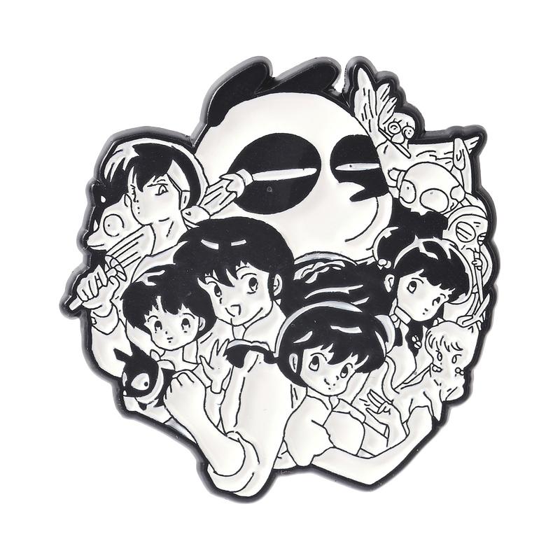 Retro Anime Group Enamel Pin Black White Cartoon Character Lapel Badge Vintage Brooch For Bags Creative Gift For Fans
Retro Anime Group Enamel Pin Black White Cartoon Character Lapel Badge Vintage Brooch For Bags Creative Gift For Fans