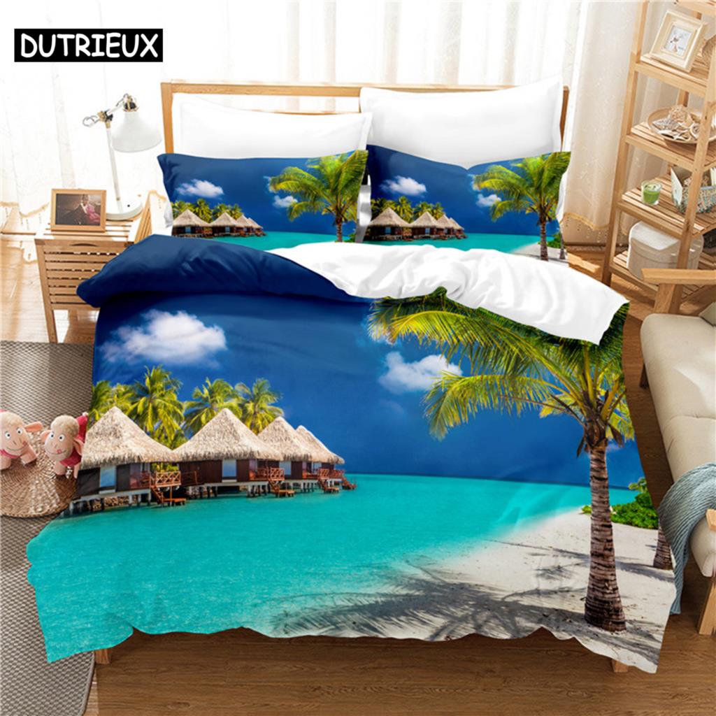 3D Digital - Printed Queen - Sized Hawaiian Coast - Themed Duvet Cover Set with Fashionable Design (135x200cm)&set
3D Digital - Printed Queen - Sized Hawaiian Coast - Themed Duvet Cover Set with Fashionable Design (135x200cm)&set