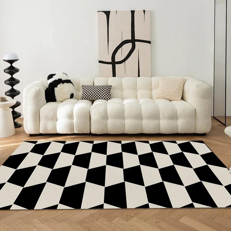 Black White Checkerboard Fluffy Rug Cream Style For Living Room Bedroom Girl Room Anti-Skid Mat 40x60cm
Black White Checkerboard Fluffy Rug Cream Style For Living Room Bedroom Girl Room Anti-Skid Mat 40x60cm