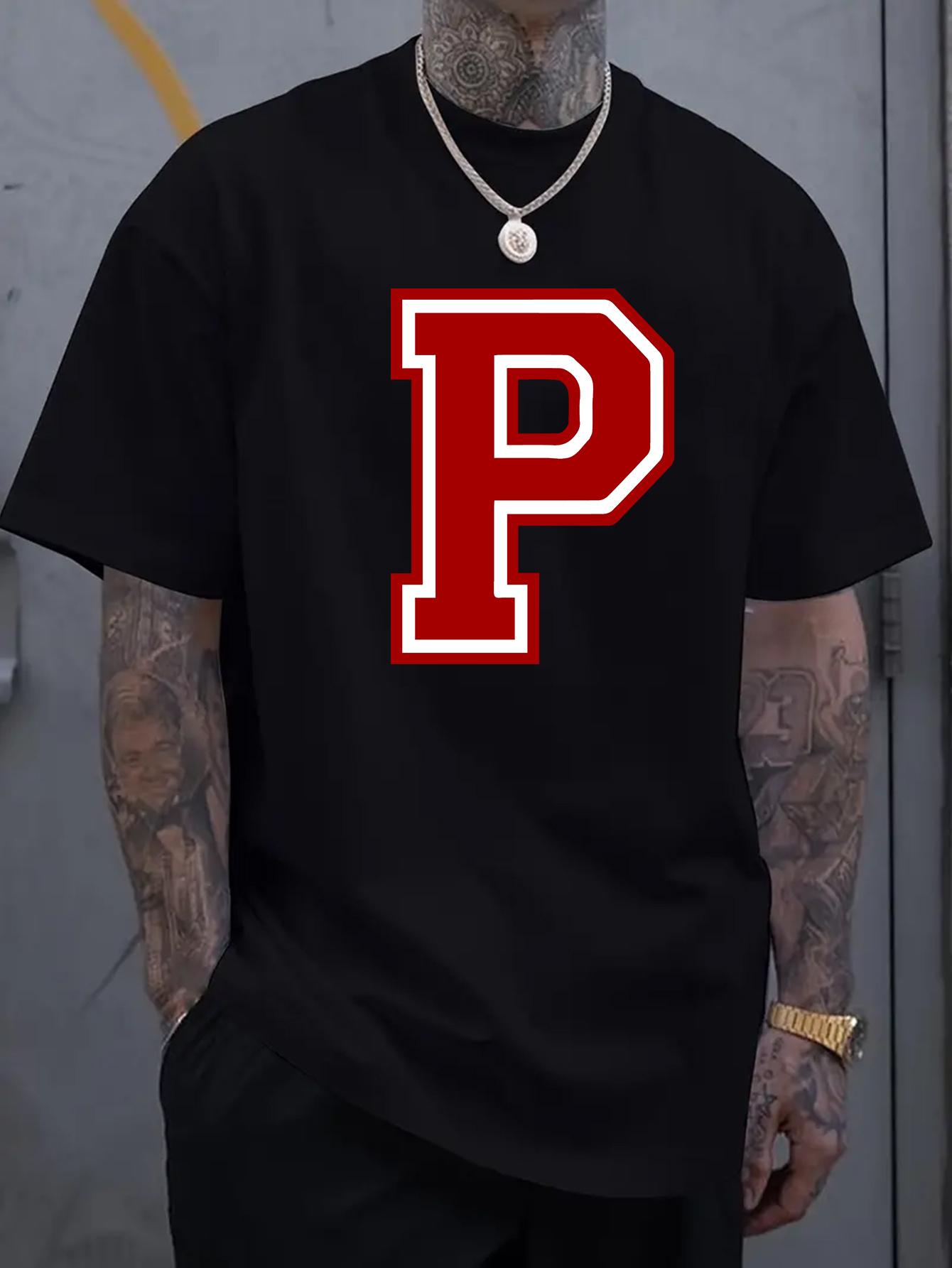 European size Fashionable And Comfortable Men S T-Shirt with Unique P-Letter Print - Breathable Casual Round Neck Spring And Summer T-Shirt 4XL чорний
European size Fashionable And Comfortable Men S T-Shirt with Unique P-Letter Print - Breathable Casual Round Neck Spring And Summer T-Shirt 4XL чорний