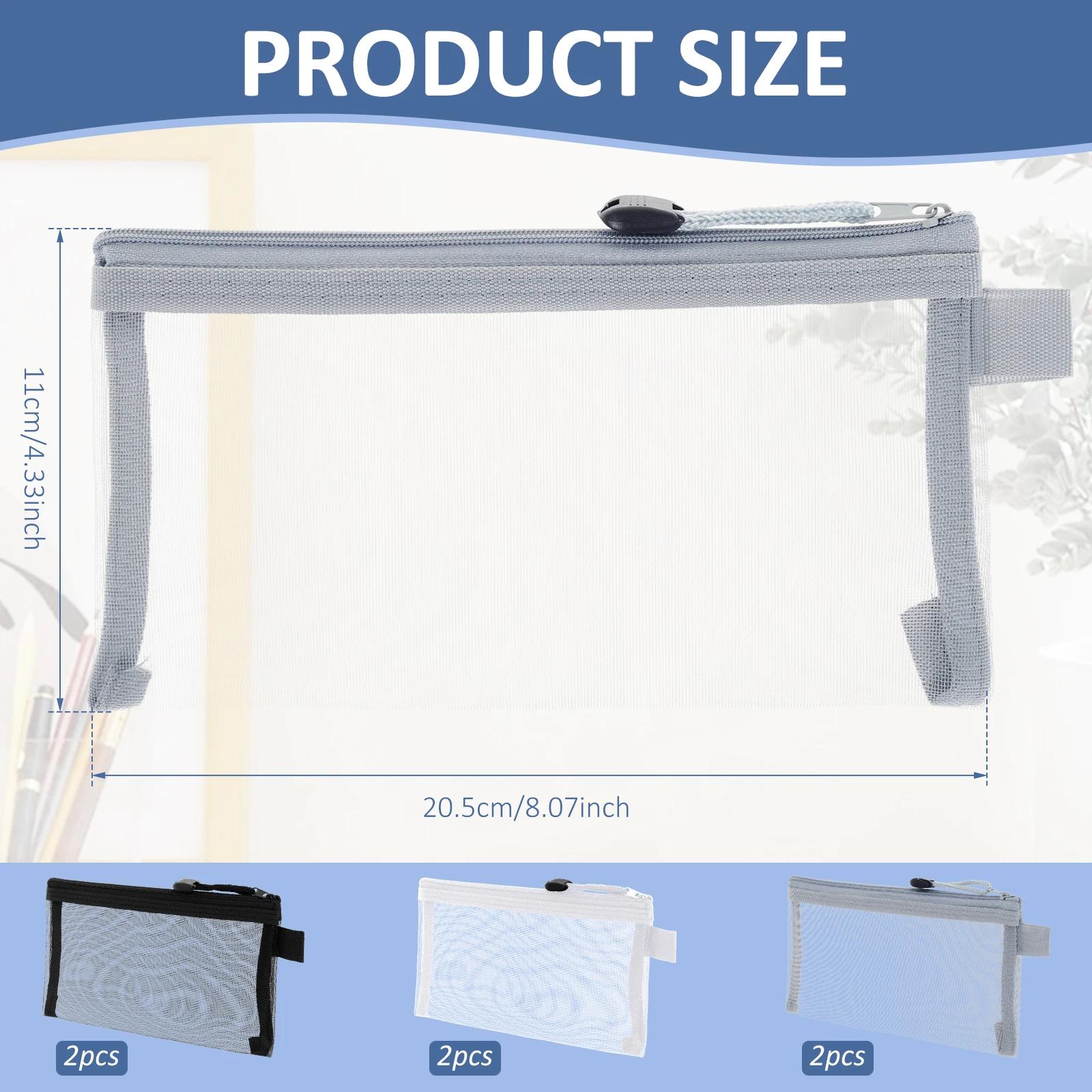 6Pcs Clear Mesh Pencil Pouches Nylon Portable Document File Bag with Zipper 3 Colors Lightweight Stationery Organizer for School
6Pcs Clear Mesh Pencil Pouches Nylon Portable Document File Bag with Zipper 3 Colors Lightweight Stationery Organizer for School