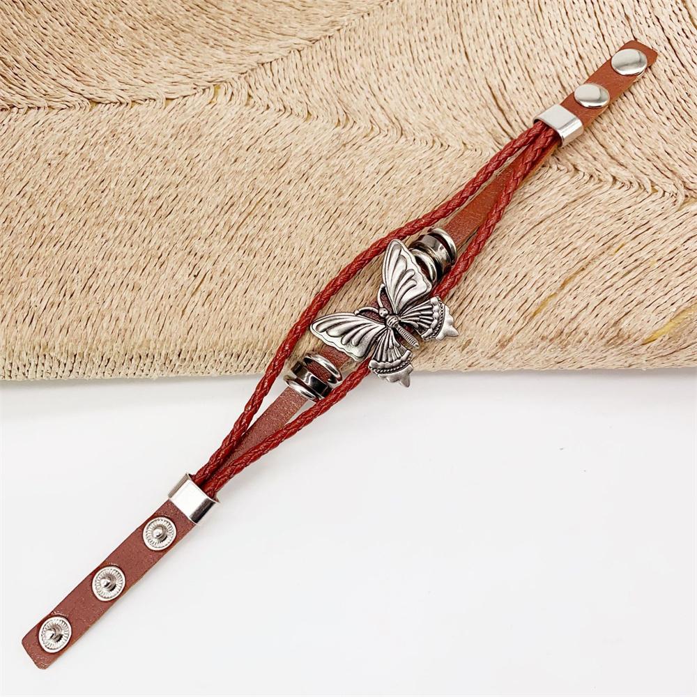 New Retro Butterfly Element PU Bracelet With Niche Design Dark Style And High Aesthetic Value Directly Supplied by the factory 21cm червоний
New Retro Butterfly Element PU Bracelet With Niche Design Dark Style And High Aesthetic Value Directly Supplied by the factory 21cm червоний