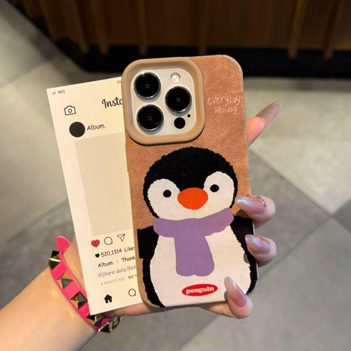 Eggplant Bear Penguin Suede iPhone 17/16 Pro Max/15 Case with Large Hole Design iPhone 16 Pro Max
Eggplant Bear Penguin Suede iPhone 17/16 Pro Max/15 Case with Large Hole Design iPhone 16 Pro Max