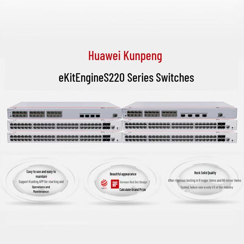 HUAWEI Kunling S220-48T4S Full Gigabit Managed Switch
HUAWEI Kunling S220-48T4S Full Gigabit Managed Switch