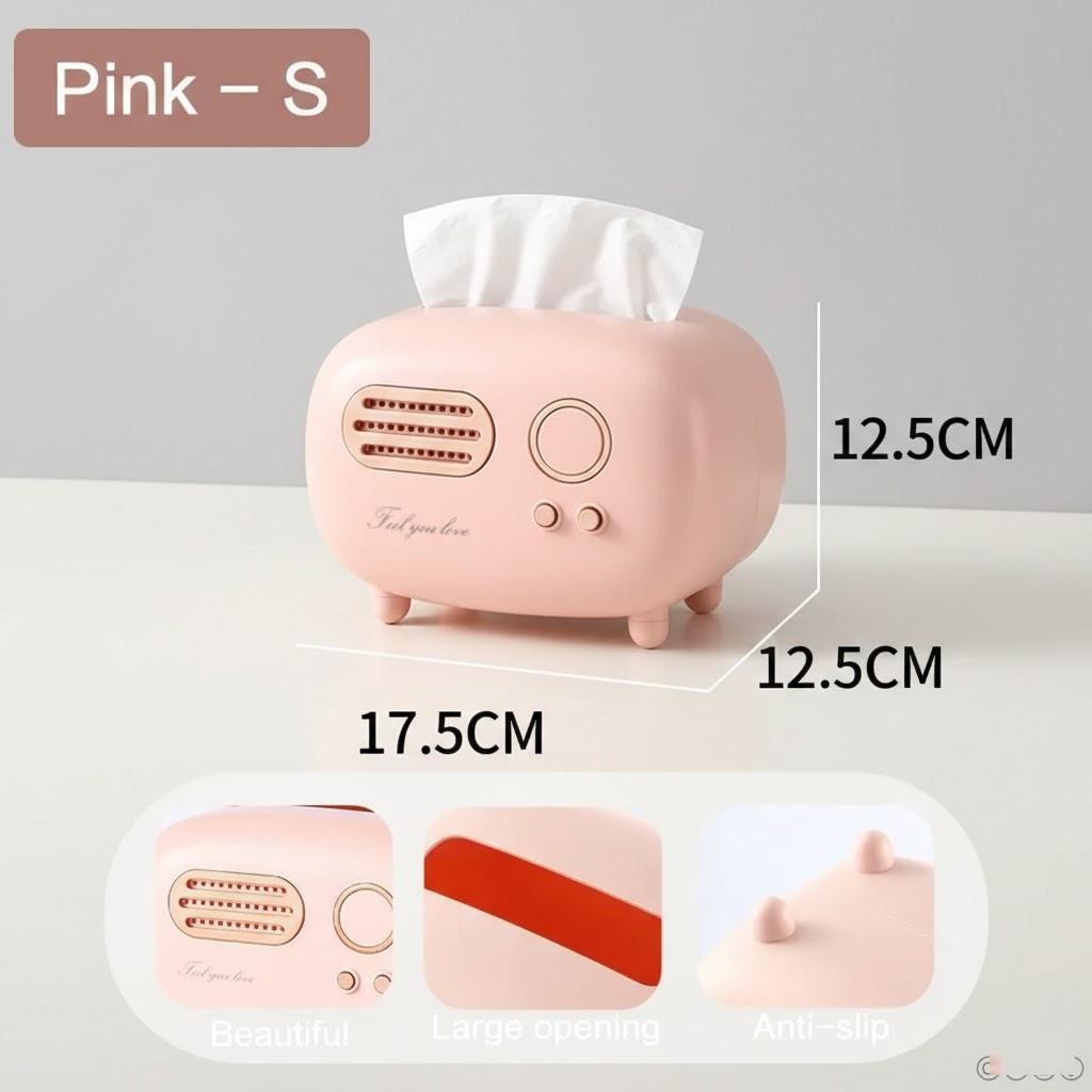 Retro Radio Tissue Box Cover - Creative Storage Organizer for Kitchen Bathroom Vanity Bedroom
Retro Radio Tissue Box Cover - Creative Storage Organizer for Kitchen Bathroom Vanity Bedroom