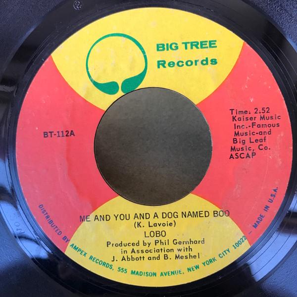 7inch Record LOBO - Me And You And A Dog Named Boo BT112 Big Tree Record 1971 US Rock Used
7inch Record LOBO - Me And You And A Dog Named Boo BT112 Big Tree Record 1971 US Rock Used