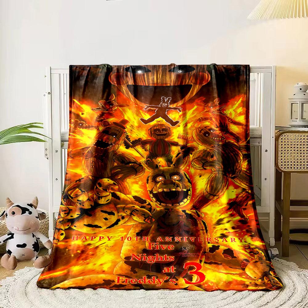 Burning animatronics surrounded by fire and chaos dominate the composition. for all seasons blanket lunch break throw gift 80cm x 120cm
Burning animatronics surrounded by fire and chaos dominate the composition. for all seasons blanket lunch break throw gift 80cm x 120cm