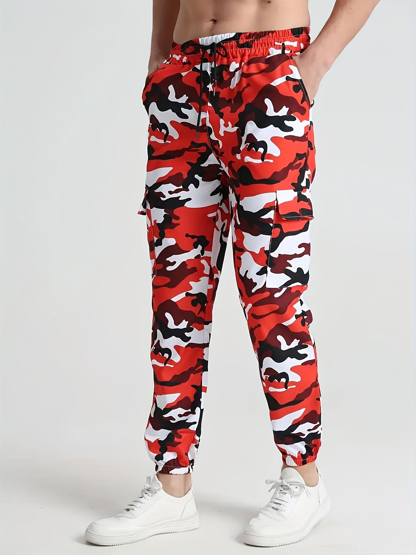 Чоловічі стильні, зручні штани для бігу з камуфляжним візерунком, кишенями, приталені штани на зав’язках із зав’язкою для піших прогулянок, велосипедних прогулянок на відкритому повітрі. M червоний
Чоловічі стильні, зручні штани для бігу з камуфляжним візерунком, кишенями, приталені штани на зав’язках із зав’язкою для піших прогулянок, велосипедних прогулянок на відкритому повітрі. M червоний
