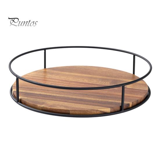 Органайзер для хранения вещей, многофункциональный вращающийся на 360 градусов деревянный поворотный столик Lazy Susan, органайзер для кухонной столешницы