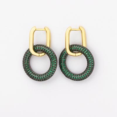 Nidin New Design 5 Colors Round Shape Drop Earrings Dangle Micro Pave CZ Jewelry For Women Girls Wedding Party Christmas Gifts зелений
Nidin New Design 5 Colors Round Shape Drop Earrings Dangle Micro Pave CZ Jewelry For Women Girls Wedding Party Christmas Gifts зелений