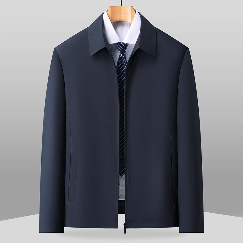 Весенне-осенняя мужская куртка для среднего и пожилого возраста, куртка-пиджак, лацканы, молния, деловая повседневная куртка, куртка папы 185
Весенне-осенняя мужская куртка для среднего и пожилого возраста, куртка-пиджак, лацканы, молния, деловая повседневная куртка, куртка папы 185