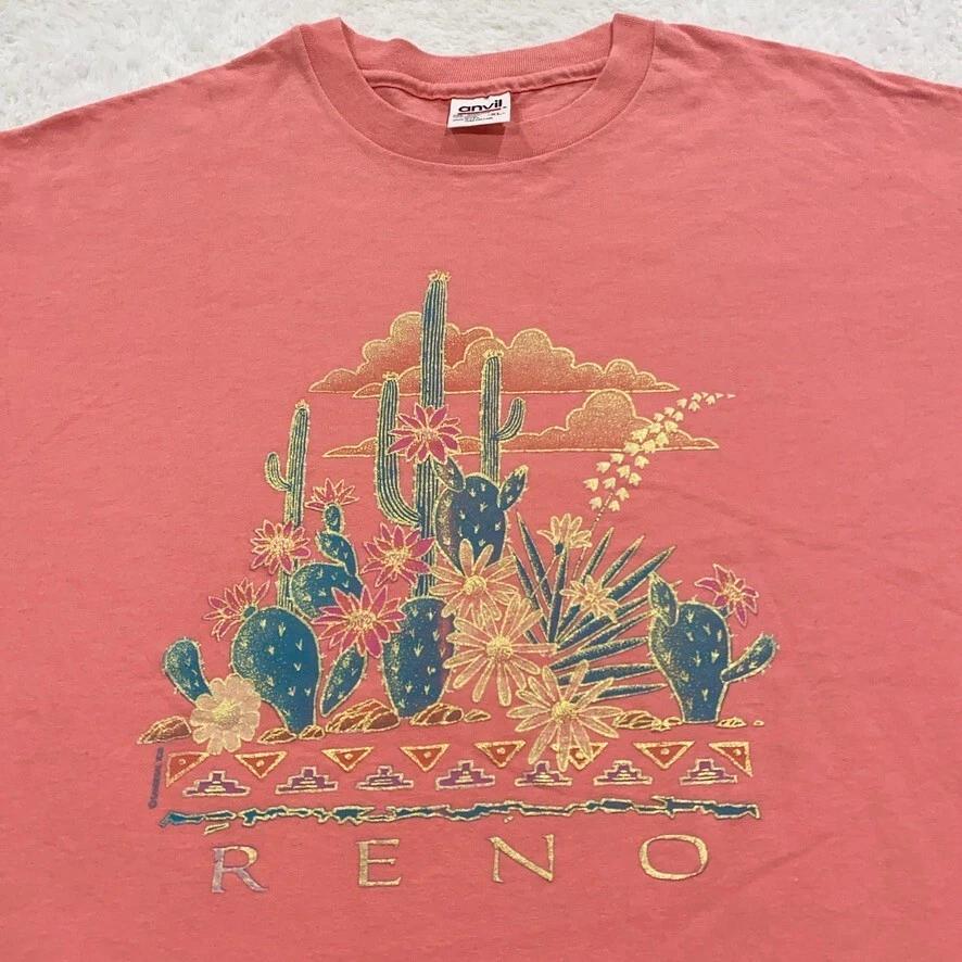 vintage 90s RENO NEVADA DESERT ART T-Shirt LARGE cactus single stitch 80s M
vintage 90s RENO NEVADA DESERT ART T-Shirt LARGE cactus single stitch 80s M