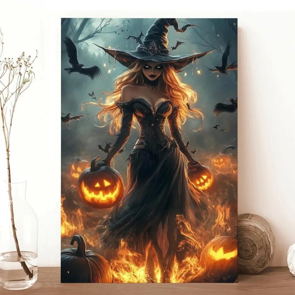 Witch in Enchanted Pumpkin Patch Framed Art Living Room Bathroom Decor 20x30cm
Witch in Enchanted Pumpkin Patch Framed Art Living Room Bathroom Decor 20x30cm
