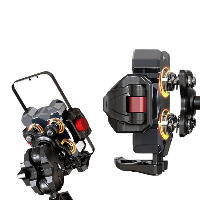 Motorcycle & Scooter Phone Mount: Anti-Shake, Shock-Absorbing Navigation Holder for Food Delivery Riders чёрный
Motorcycle & Scooter Phone Mount: Anti-Shake, Shock-Absorbing Navigation Holder for Food Delivery Riders чёрный